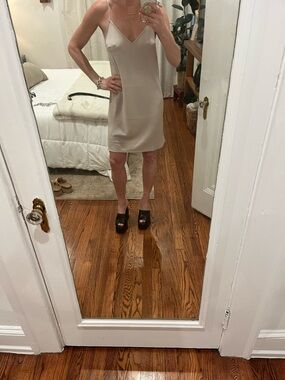 a new day Beige Slip Mini Dress